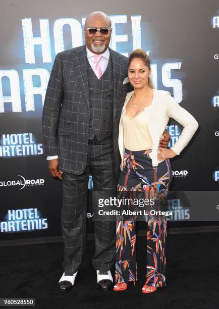 Actor Chi McBride and Julissa McBride arrive for the Global Road Entertainment's "Hotel Artemis" Premiere held at Regency Village Theatre on May 19,...