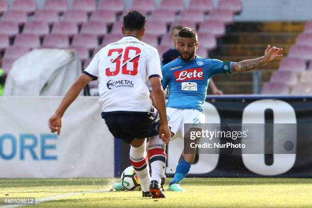 Lorenzo Insigne during the Italian Serie A football SSC Napoli v FC Crotone at S. Paolo Stadium in Naples on May 20, 2018