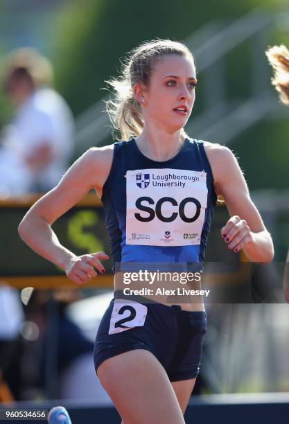 Jemma Reekie of Scotland in action on her way to winning the Women's 1500m race during the Loughborough International Athletics event on May 20, 2018...