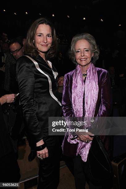 Tita and Isa Countess Of Hardenberg arrive at the Michalsky Style Night during the Mercedes-Benz Fashion Week Berlin Autumn/Winter 2010 at the...