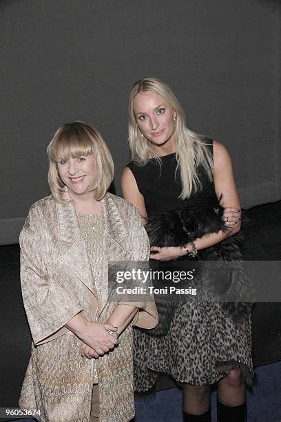 Patricia Riekel and Petra Gessulat arrive at the Michalsky Style Night during the Mercedes-Benz Fashion Week Berlin Autumn/Winter 2010 at the...