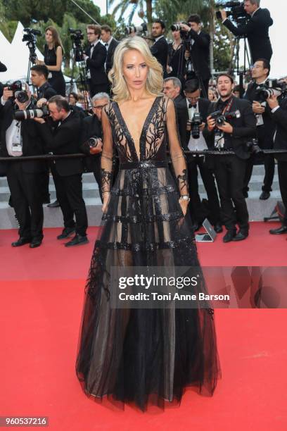 Lady Victoria Hervey attends the screening of "The Wild Pear Tree " during the 71st annual Cannes Film Festival at Palais des Festivals on May 18,...