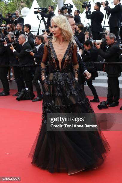 Lady Victoria Hervey attends the screening of "The Wild Pear Tree " during the 71st annual Cannes Film Festival at Palais des Festivals on May 18,...