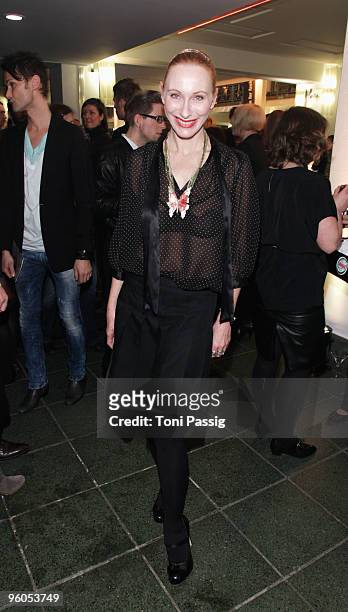 Actress Andrea Sawatzki arrives at the Michalsky Style Night during the Mercedes-Benz Fashion Week Berlin Autumn/Winter 2010 at the...