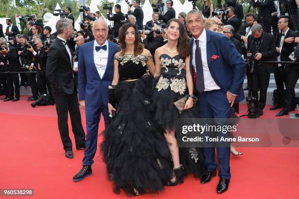 Samy Naceri , his brother Larbi Naceri , and guests attend the screening of "The Wild Pear Tree " during the 71st annual Cannes Film Festival at...