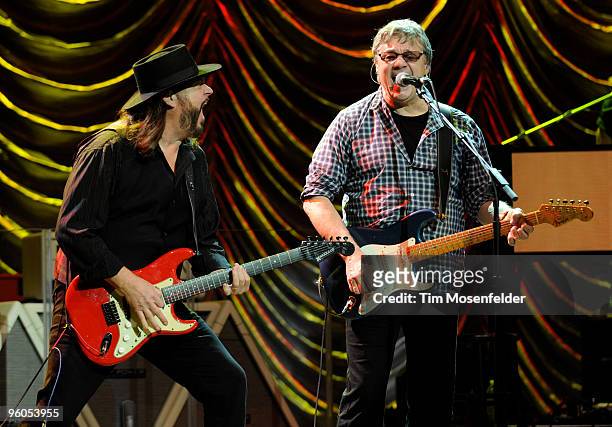 Kenny Lee Lewis and Steve Miller perform as part of the Tribute to the life of Norton Buffalo at the Fox Theatre on January 22, 2010 in Oakland,...