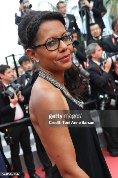 Audrey Pulvar attends the screening of "The Wild Pear Tree " during the 71st annual Cannes Film Festival at Palais des Festivals on May 18, 2018 in...