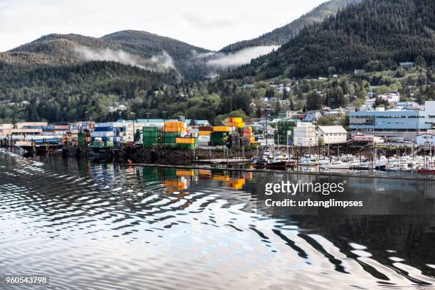 ketchikan, alaska - alaska town mountains stock pictures, royalty-free photos & images