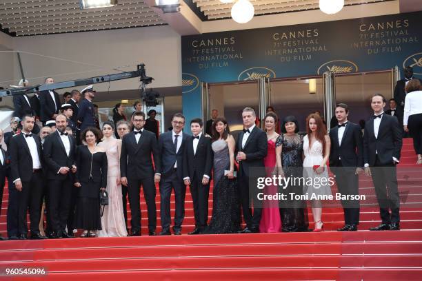 Akin Aksu, producer Zeynep Ozbatur Atakan, actress Hazar Erguclu, actor Dogu Demirkol, director Nuri Bilge Ceylan, Ayaz Ceylan, writer Ebru Ceylan,...