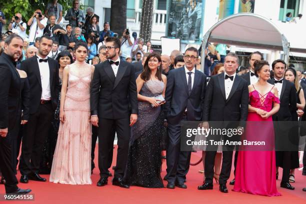 Akin Aksu, producer Zeynep Ozbatur Atakan, actress Hazar Erguclu, actor Dogu Demirkol, director Nuri Bilge Ceylan, Ayaz Ceylan, writer Ebru Ceylan,...