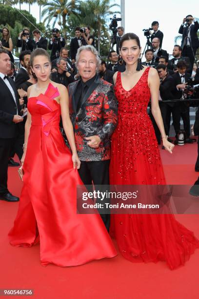 Letizia Pinochi, John Savage and Blanca Blanco attend the screening of "The Wild Pear Tree " during the 71st annual Cannes Film Festival at Palais...