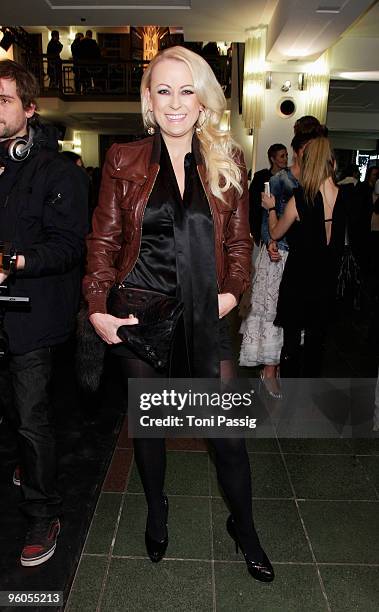 Jenny Elvers Elbertzhagen arrives at the Michalsky Style Night during the Mercedes-Benz Fashion Week Berlin Autumn/Winter 2010 at the...