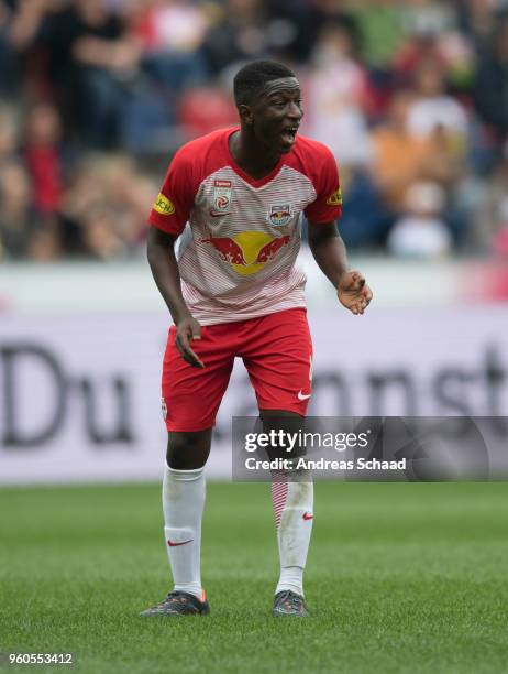 Amadou Haidara of Salzburg during the tipico Bundesliga match between RB Salzburg and SV Mattersburg at Red Bull Arena on May 20, 2018 in Salzburg,...