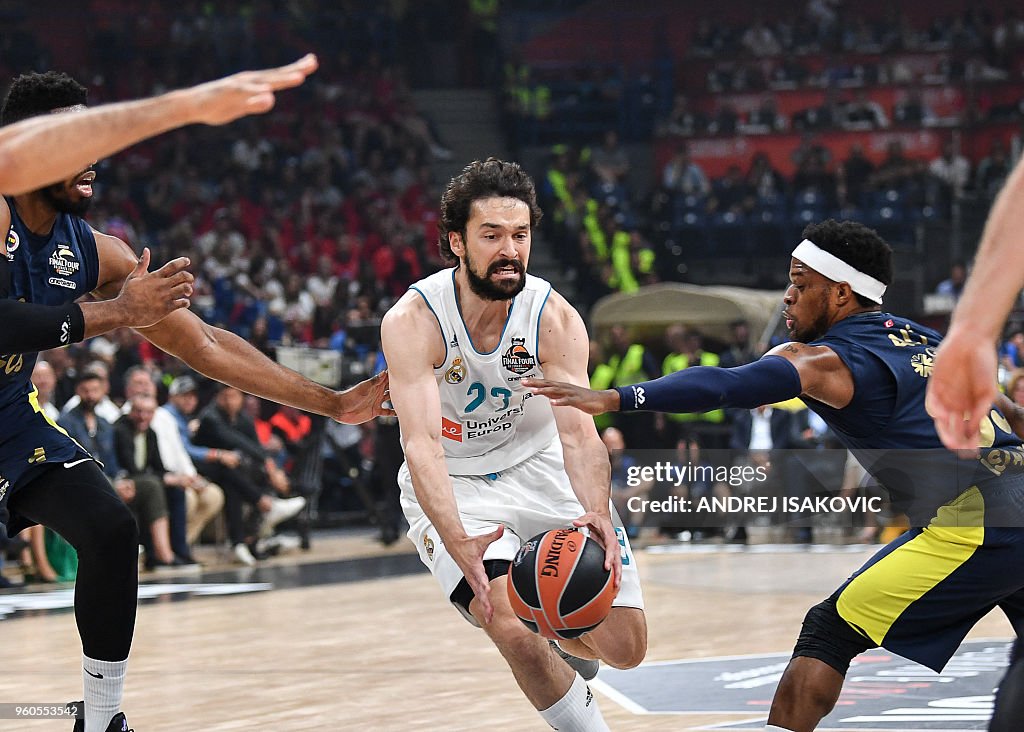TOPSHOT-BASKETBALL-EUROLEAGUE-FINAL-FOUR-REAL MADRID-FENERBAHCE