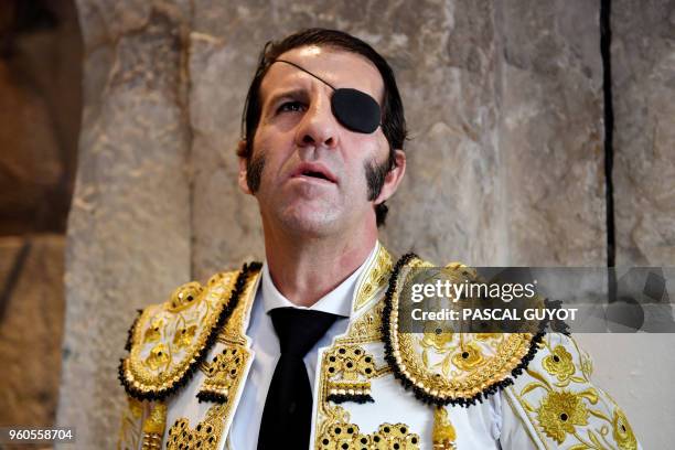 Spanish matador Juan Jose Padilla prepares during the Nîmes Pentecost Feria, southern France, on May 20, 2018.