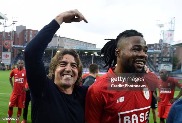 Lazar Markovic forward of RSC Anderlecht and Anthony Limbombe forward  News Photo - Getty Images