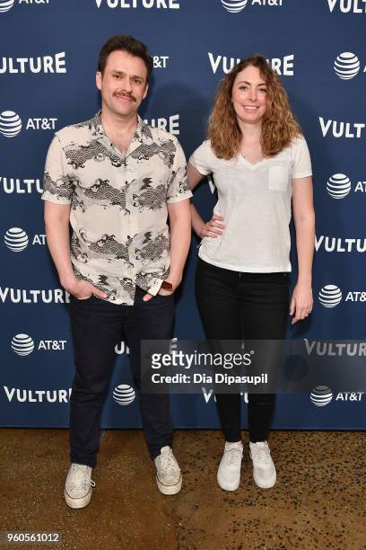 Bryan Safi and Erin Gibson of Throwing Shade attend Day Two of the Vulture Festival Presented By AT&T at Milk Studios on May 20, 2018 in New York...