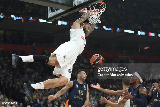 Jeffery Taylor, #44 of Real Madrid in action during the 2018 Turkish Airlines EuroLeague F4 Championship Game between Real Madrid v Fenerbahce Dogus...