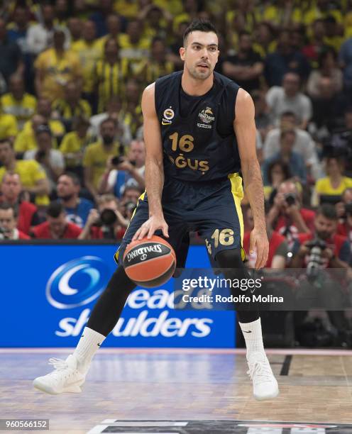 Kostas Sloukas, #16 of Fenerbahce Dogus Istanbul in action during the 2018 Turkish Airlines EuroLeague F4 Championship Game between Real Madrid v...