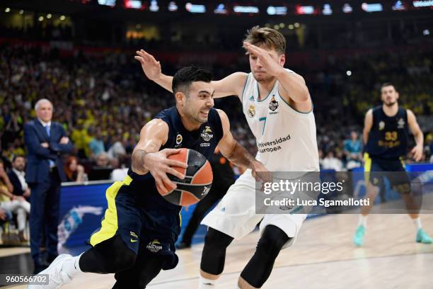 Kostas Sloukas, #16 of Fenerbahce Dogus Istanbul in action during the 2018 Turkish Airlines EuroLeague F4 Championship Game between Real Madrid v...