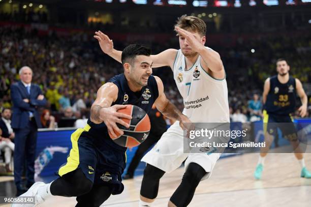 Kostas Sloukas, #16 of Fenerbahce Dogus Istanbul in action during the 2018 Turkish Airlines EuroLeague F4 Championship Game between Real Madrid v...