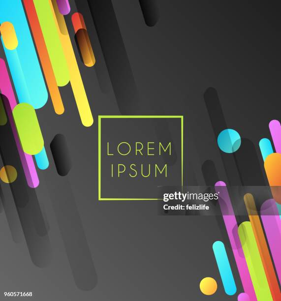 abstract background of the business card with colorful strips - business card design stock illustrations