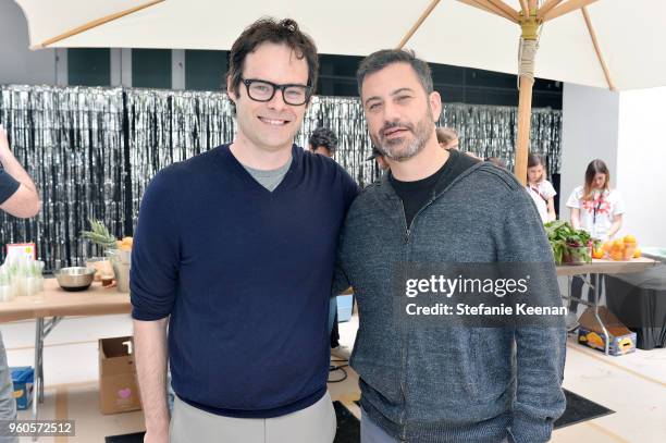BIll Hader and Jimmy Kimmel attend Hammer Museum K.A.M.P. 2018 at Hammer Museum on May 20, 2018 in Los Angeles, California.