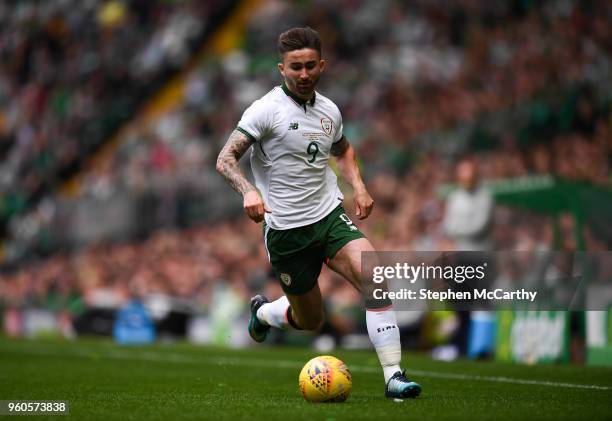 Glasgow , United Kingdom - 20 May 2018; Sean Maguire of Republic of Ireland XI during Scott Brown's testimonial match between Celtic and Republic of...