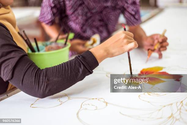 batik art - batik pattern stock pictures, royalty-free photos & images