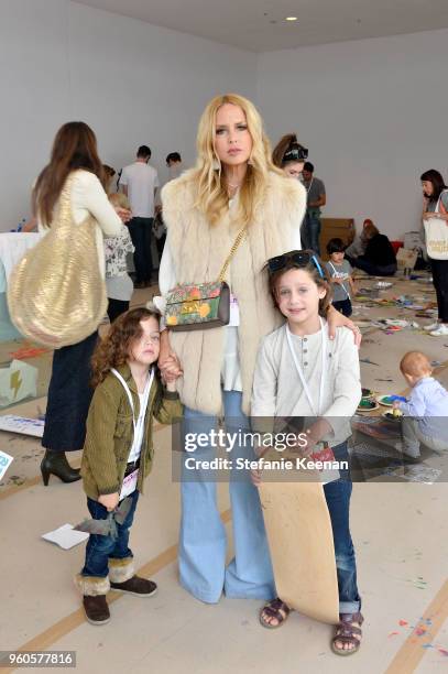 Rachel Zoe and children Kaius Berman and Skyler Berman attend Hammer Museum K.A.M.P. 2018 at Hammer Museum on May 20, 2018 in Los Angeles, California.