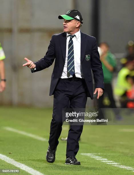 Giuseppe Iachini head coach of US Sassuolo during the serie A match between US Sassuolo and AS Roma at Mapei Stadium - Citta' del Tricolore on May...