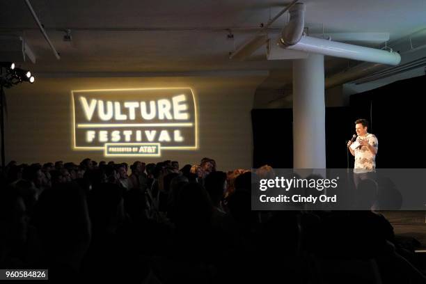 Bryan Safi speaks onstage during "Throwing Shade Live" on Day Two of the Vulture Festival Presented By AT&T at Milk Studios on May 20, 2018 in New...