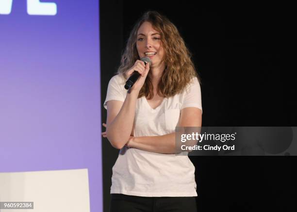 Erin Gibson speaks onstage during "Throwing Shade Live" on Day Two of the Vulture Festival Presented By AT&T at Milk Studios on May 20, 2018 in New...