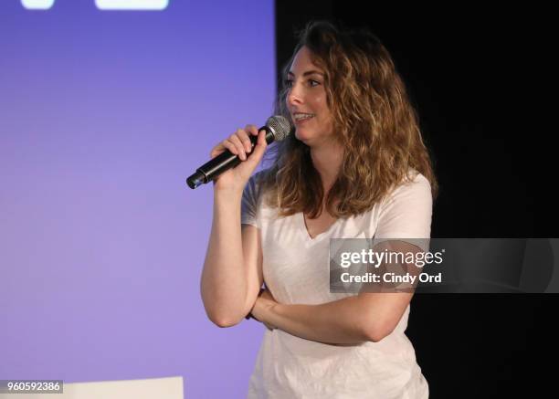 Erin Gibson speaks onstage during "Throwing Shade Live" on Day Two of the Vulture Festival Presented By AT&T at Milk Studios on May 20, 2018 in New...