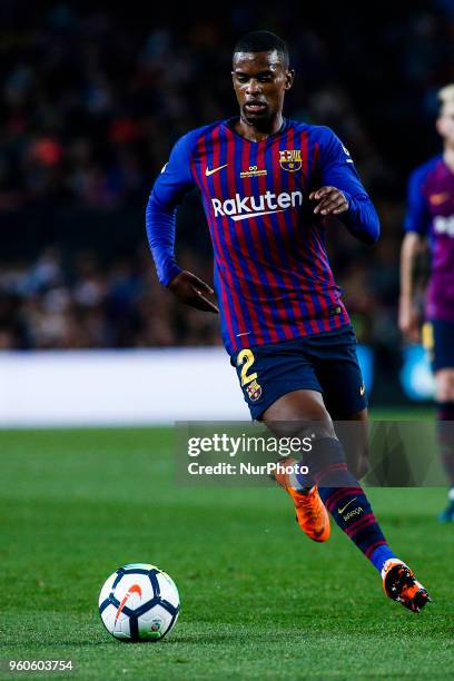 Nelson Semedo from Portugal of FC Barcelona during the La Liga football match between FC Barcelona v Real Sociedad at Camp Nou Stadium in Spain on...