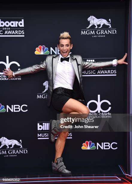 Dancer Frankie Grande attends the 2018 Billboard Music Awards at MGM Grand Garden Arena on May 20, 2018 in Las Vegas, Nevada.