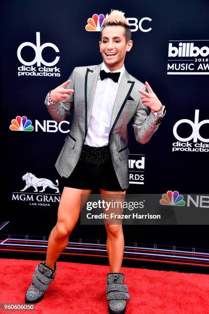 Personality Frankie J. Grande attends the 2018 Billboard Music Awards at MGM Grand Garden Arena on May 20, 2018 in Las Vegas, Nevada.