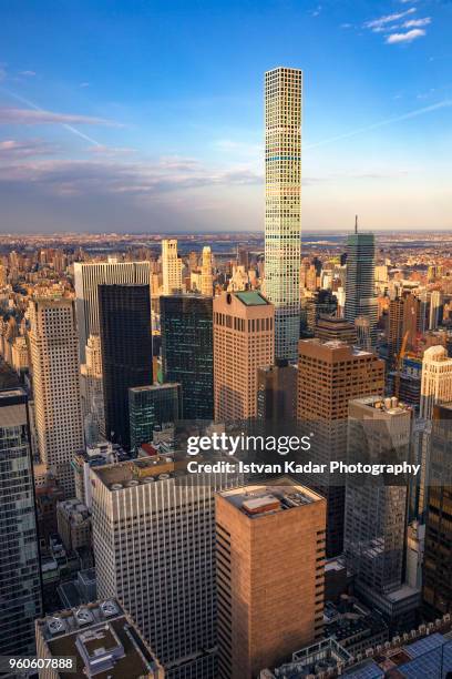 skyscrapers in manhattan, new york city - 432 park avenue stock pictures, royalty-free photos & images