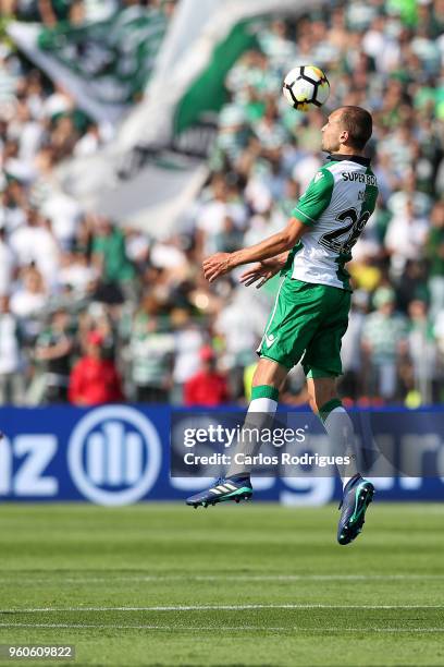 Sporting CP forward Bas Dost from Holland during the Portuguese Cup Final match between CD Aves and Sporting CP at Estadio Nacional on May 20, 2018...