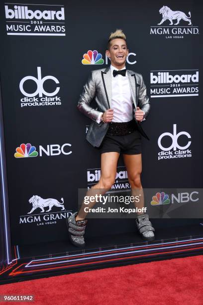 Personality Frankie J. Grande attends the 2018 Billboard Music Awards at MGM Grand Garden Arena on May 20, 2018 in Las Vegas, Nevada.