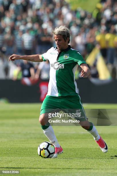 Sporting's defender Fabio Coentrao from Portugal in action during the Portugal Cup Final football match CD Aves vs Sporting CP at the Jamor stadium...