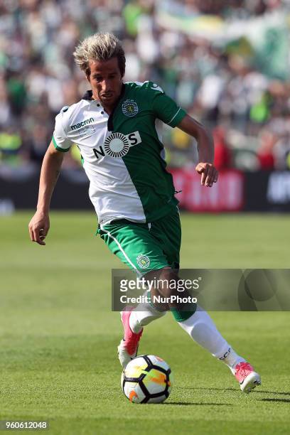 Sporting's defender Fabio Coentrao from Portugal in action during the Portugal Cup Final football match CD Aves vs Sporting CP at the Jamor stadium...
