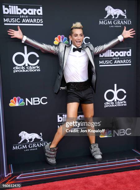 Personality Frankie J. Grande attends the 2018 Billboard Music Awards at MGM Grand Garden Arena on May 20, 2018 in Las Vegas, Nevada.