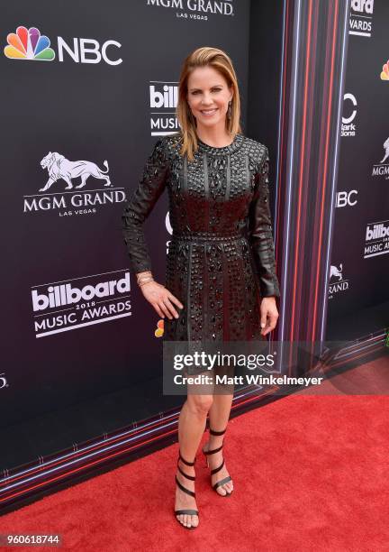 Natalie Morales attends the 2018 Billboard Music Awards at MGM Grand Garden Arena on May 20, 2018 in Las Vegas, Nevada.