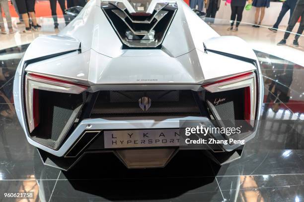 Lykan HyperSport car, shown on the 2nd World Intelligence Congress , held in Tianjin Meijiang Exhibition Center from May 16-18, 2018. Lykan...