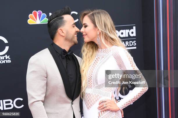 Recording artist Luis Fonsi and model Agueda Lopez attend the 2018 Billboard Music Awards at MGM Grand Garden Arena on May 20, 2018 in Las Vegas,...