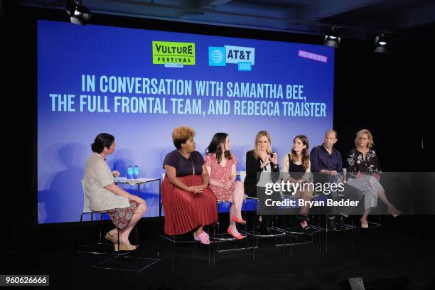 New York Magazine writer-at-large Rebecca Traister, Ashley Nicole Black, Melinda Taub, Samantha Bee, Amy Hoggart, Mike Rubens, and Allana Harkin...