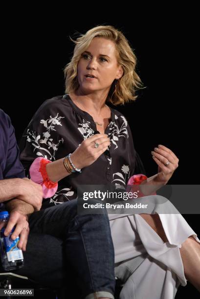 Allana Harkin speaks onstage during "In Conversation With Samantha Bee, The Full Frontal Team, and Rebecca Traister" on Day Two of the Vulture...