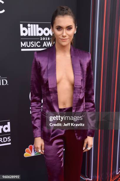 Influencer Alyson Stoner attends the 2018 Billboard Music Awards at MGM Grand Garden Arena on May 20, 2018 in Las Vegas, Nevada.