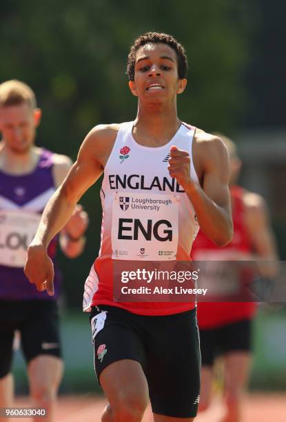 Daniel Rowden of England competes in the Men's 800m during the Loughborough International Athletics event on May 20, 2018 in Loughborough, England.